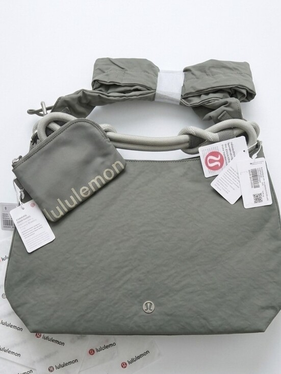 lululemon athletica Handbags - Lululemon SET Convertable Ruche Strap Crossbody & Wallet Willow Leaf Meadow Haze